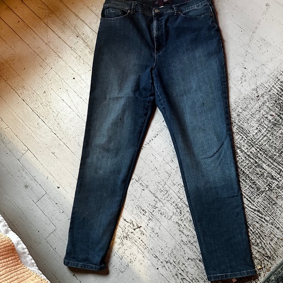 Gloria Vandebilt slip jeans size 14 - Picture 1 of 4